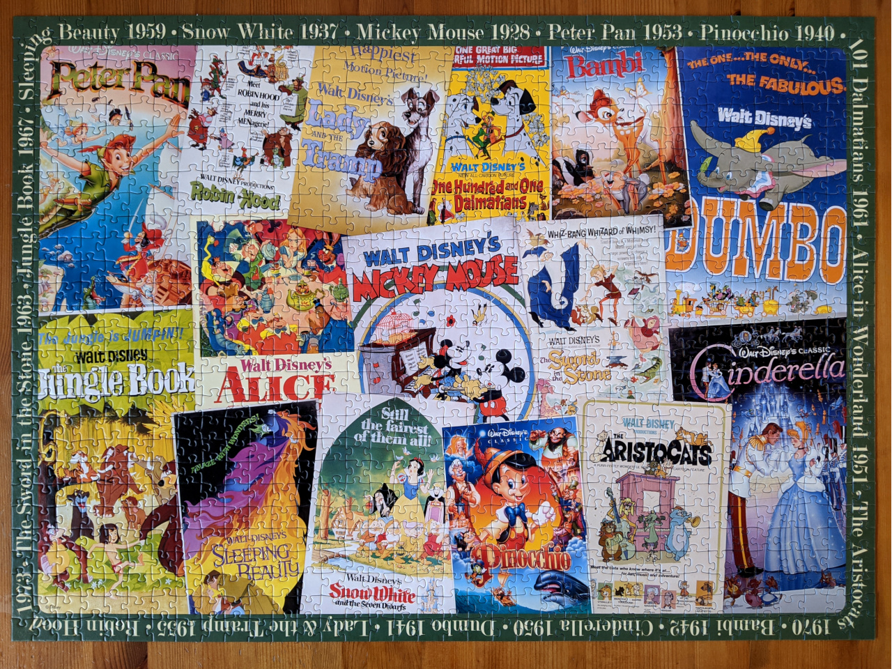 Ravensburger Puzzle Disney Vintage Movie Posters, 1000 Pezzi